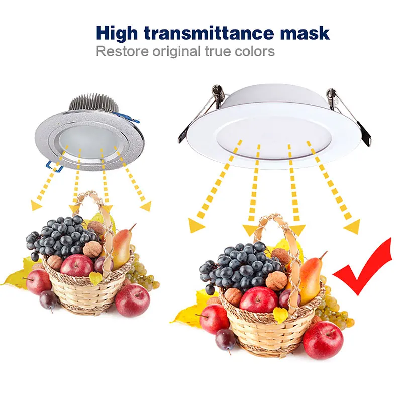 10 pcs Dimmable Waterproof LED Downlight for Bathroom