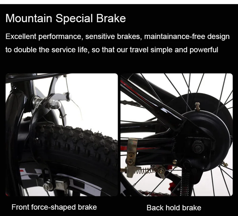 24 детский горный велосипед односкоростной горный велосипед V тормоз скоростной велосипед