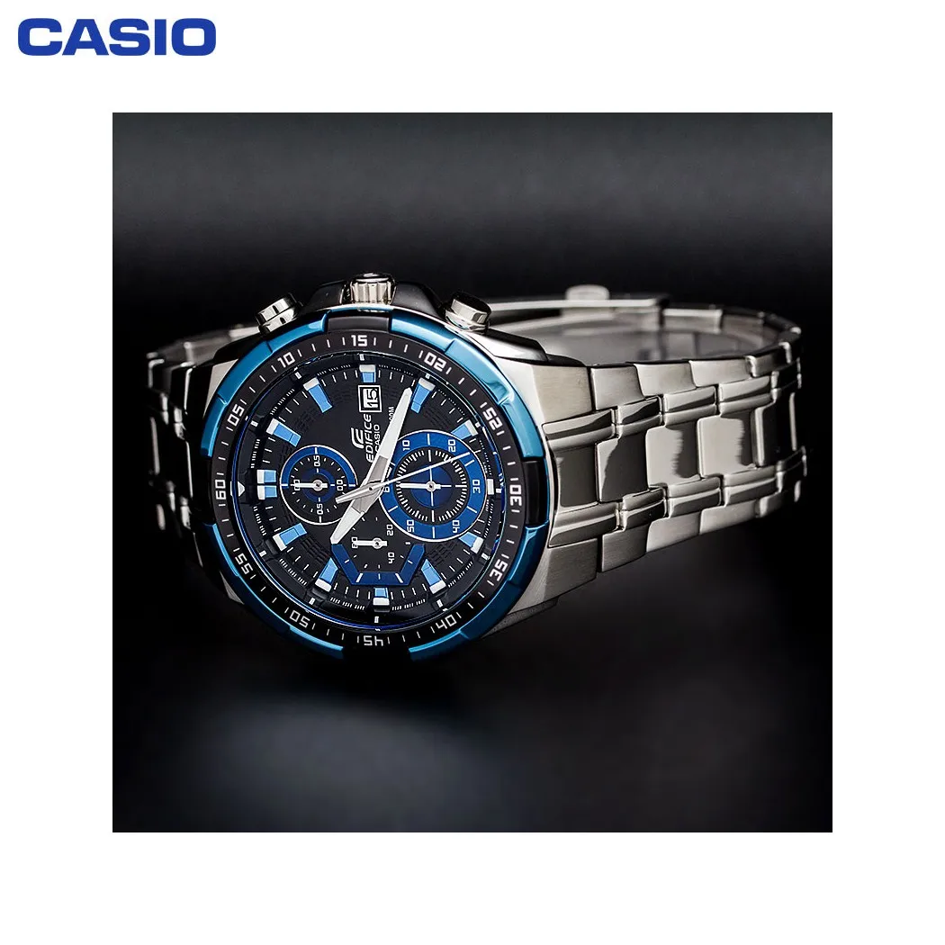 Наручные часы Casio EFR 539D 1A2 мужские с кварцевым хронографом на браслете|Спортивные