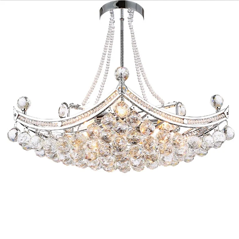 

2018 New Style Crystal Lustre Chandelier Simple Crystal Light Lustres chrome crystal Living Room Ceiling Lamp Fixture
