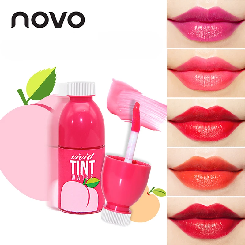 

NOVO Fruit Liquid Matte Lipstick Waterproof Long Lasting Tattoo Lip Gloss Moisturizing Lip Tint Lipgloss Mate Labial