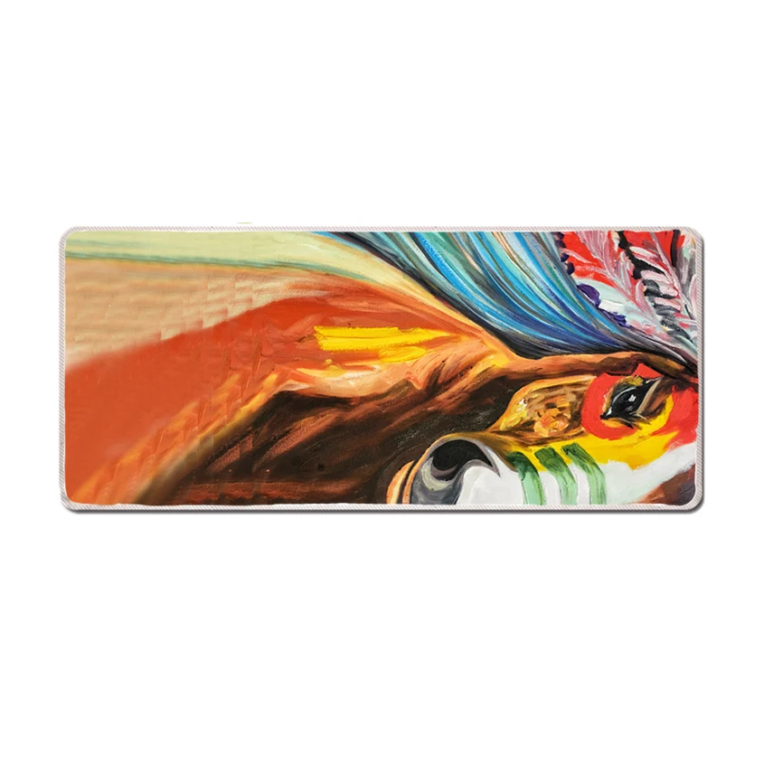 90x40cm Gaming Mouse Pad Large Print Locked Edge Mat Computer Mousepad Rubber Desk Mat For Laptop F