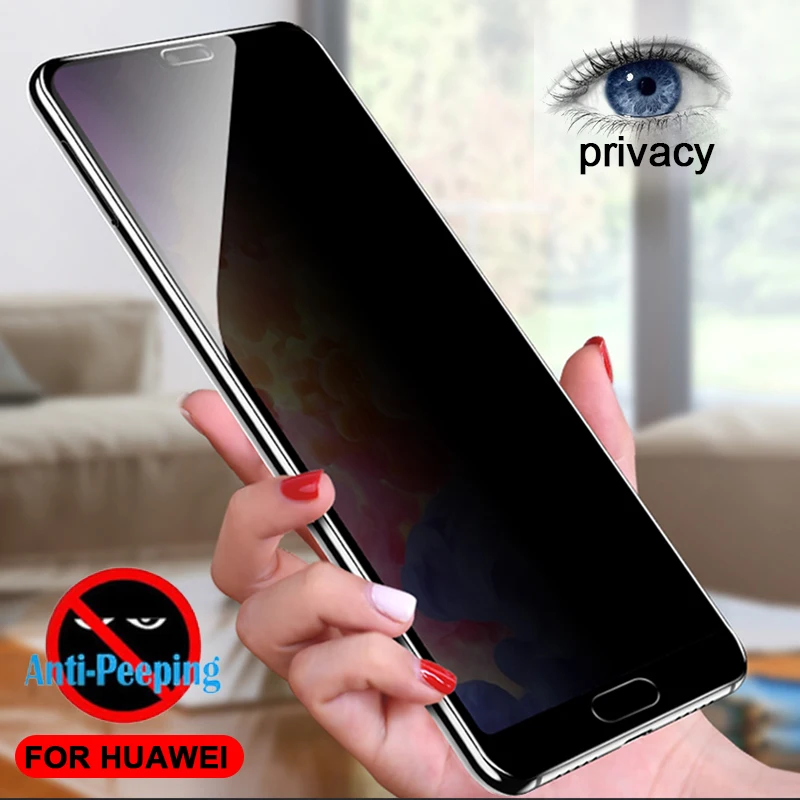 

Protective glass for huawei p 20 glass Privacy for huawei p20 pro p9 p10 lite plus mate 9 10 nova 2i screen protector film on 7x