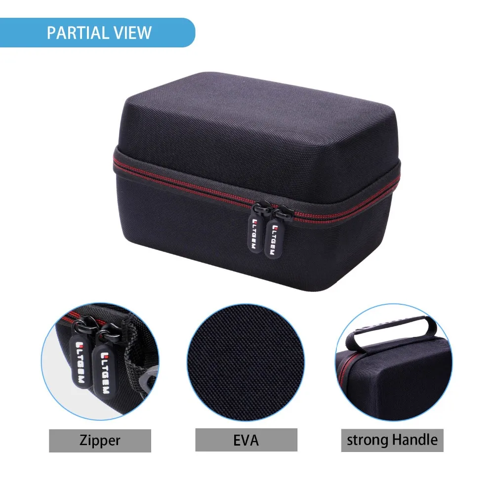 LTGEM EVA Hard Case for Omron Evolv Bluetooth Wireless Upper Arm Blood Pressure Monitor - Travel Protective Carrying Storage Bag