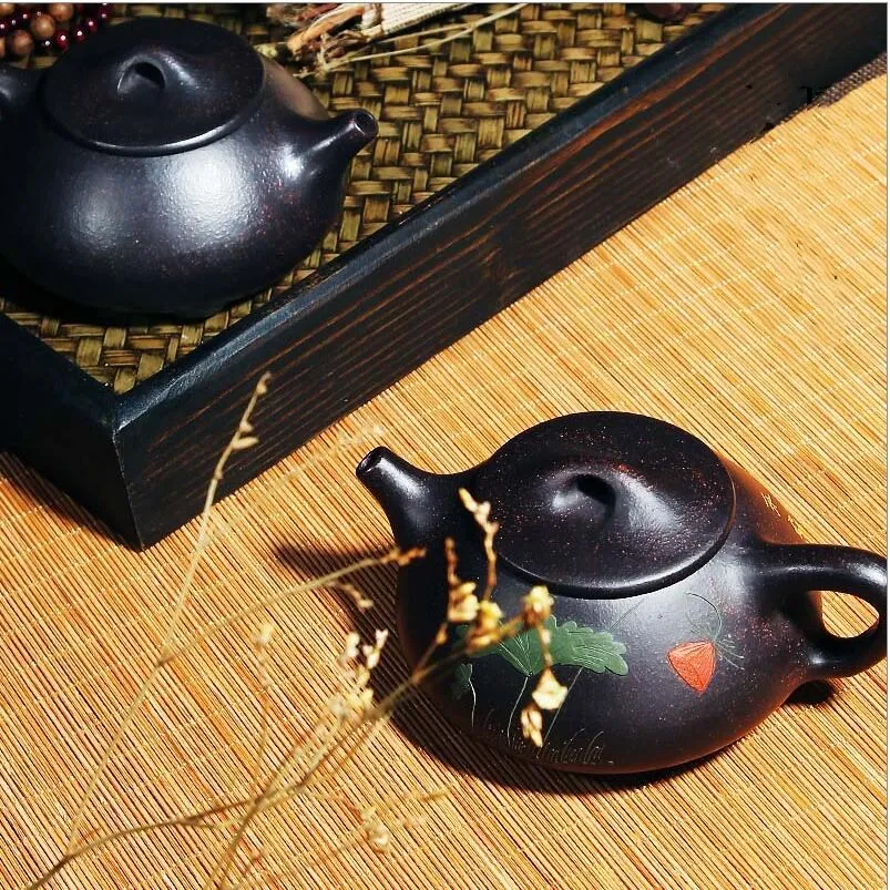 Китайский чайный набор кунг фу искусственный чай и чайник oolong l глиняный красивый