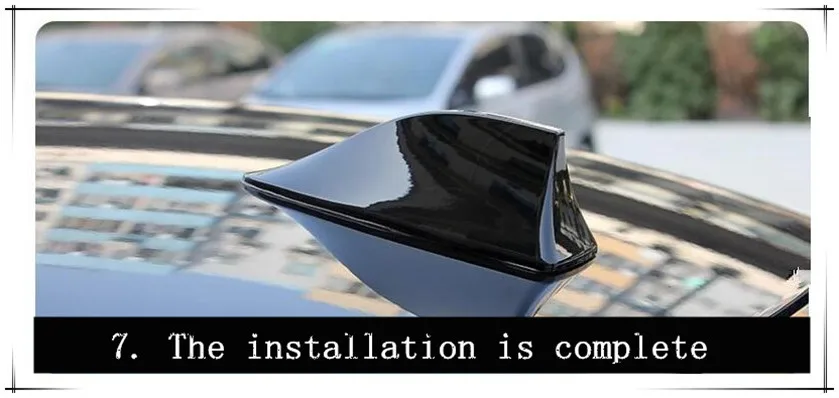 

New Car shark fin car radio Sticker Refitting accessories For Ford focus 2 3 Fiesta C-Max KA GALAXY Kuga Everest Edge Explorer