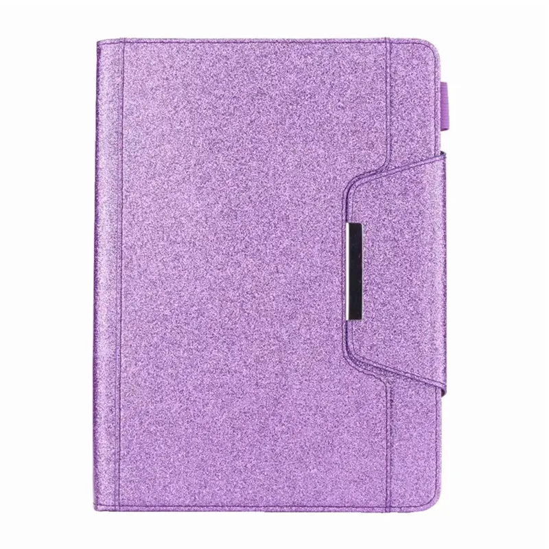 Модный сверкающий яркий чехол Чехол для iPad Air 2 Чехлы из искусственной кожи для iPad 9,7 Pro 9,7 Coque чехол для iPad - Цвет: Purple
