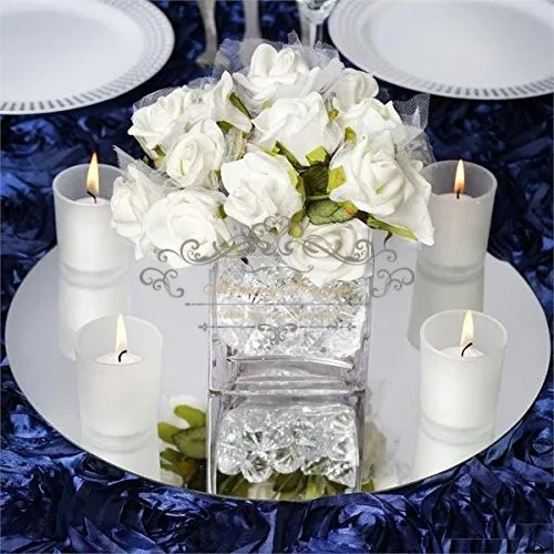 

Round Square Acrylic Mirror Wedding Party Table Decorations Centerpieces Wall Mirror Decor Marriage Event Decorative