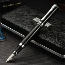 Роскошные подарочные ручки набор Duke d2 гладкая черная металлическая авторучка 0,5 мм перо из иридия чернильные ручки для письма школьные принадлежности
