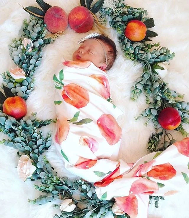 2 шт./компл. Пеленальное Одеяло для новорожденных пеленка для сна муслиновая пеленка+ повязка на голову