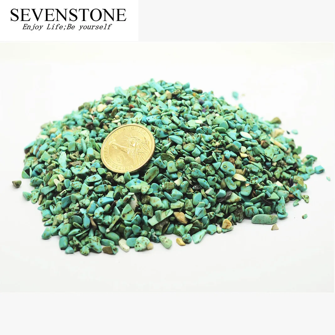 

SEVENSTONE Natural Stone Chip Stone Beads Raw Crystal Rock Sandstone Loose Beads Semi Precious Potted Aquarium Pond Decoration