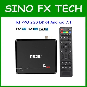 

MECOOL KI Pro Android 7.1 DVB S2+DVB T2/C TV Box Amlogic S905D Quad core DDR4 2GB 16GB 2.4G/5G WiFi H.265 UHD 4K Media Player