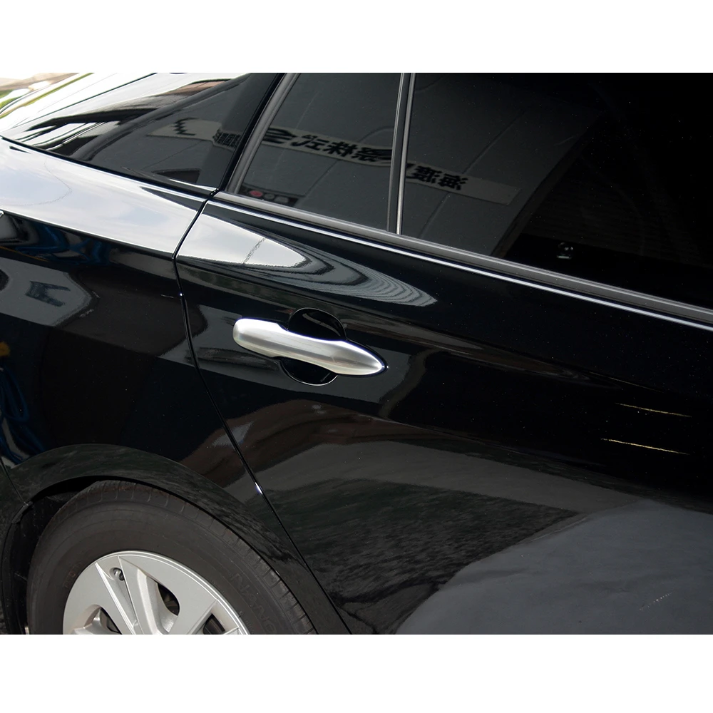 

SUS304 Stainless Steel Door Handle Garnish Trim Cover With Smart Keyholes Accessories for Toyota Prius XW50 2015-2017