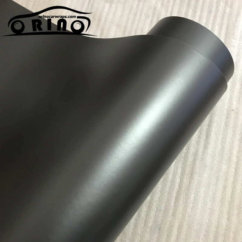 Grey Metallic Chrome Vinyl Film Wrap-1