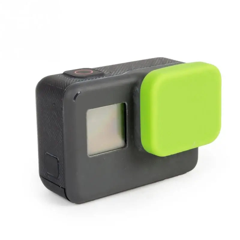 1 шт. для Go Pro Hero 5/6 чехол для объектива для GoPro Hero 5/6 серебристый черный выпуск аксессуары для камеры мягкое кремниевое наружное покрытие - Цвет: green