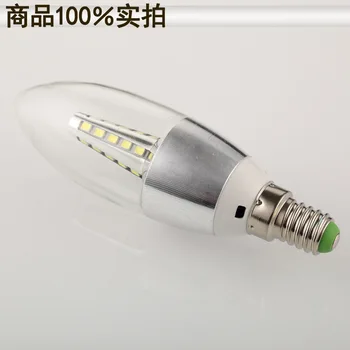 

50pcs/lot Ultra Bright E14 5W LED Candle Light LED bulb lamp LED spot Light AC85-265V CE/RoHS