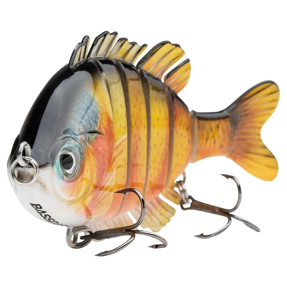 Bassdash SwimPanfish Multi Jointed Panfish Bluegill Swimbaits Topwater Hard  Bass Fishing Crank Lure 24g/8.8cm, 4 Colors