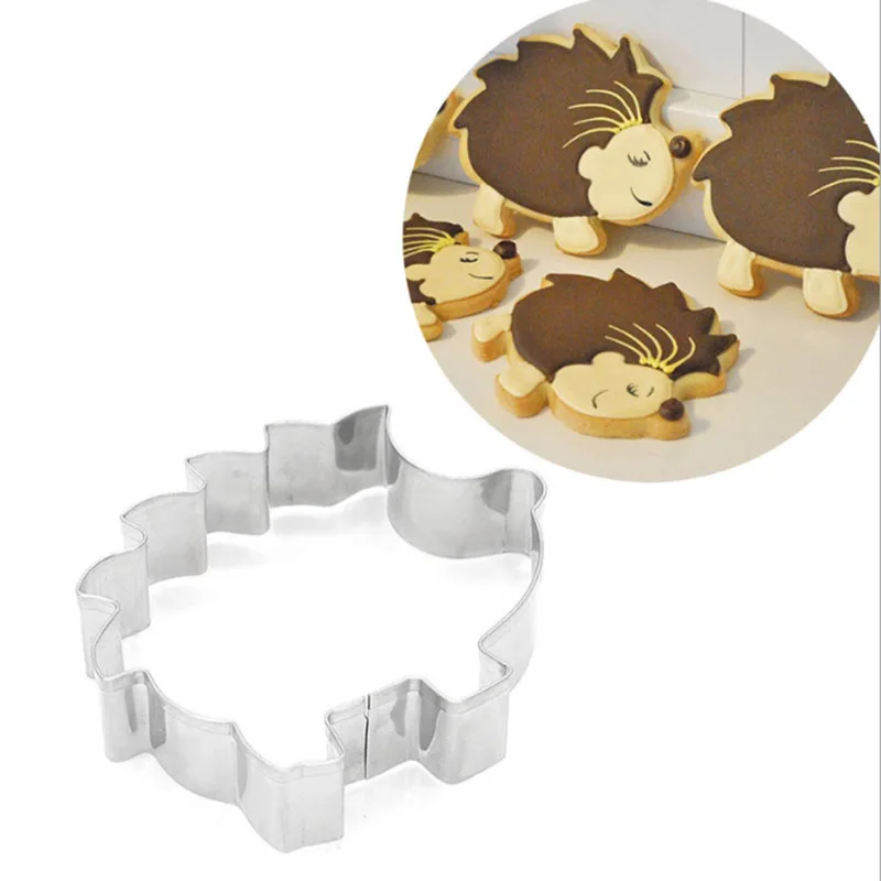

1PC Stainless Steel 3D Hedgehog Cookie Cutter Biscuit Embossing Cake Mould Cute Animal Shape Baking Pastry Decorator Tool