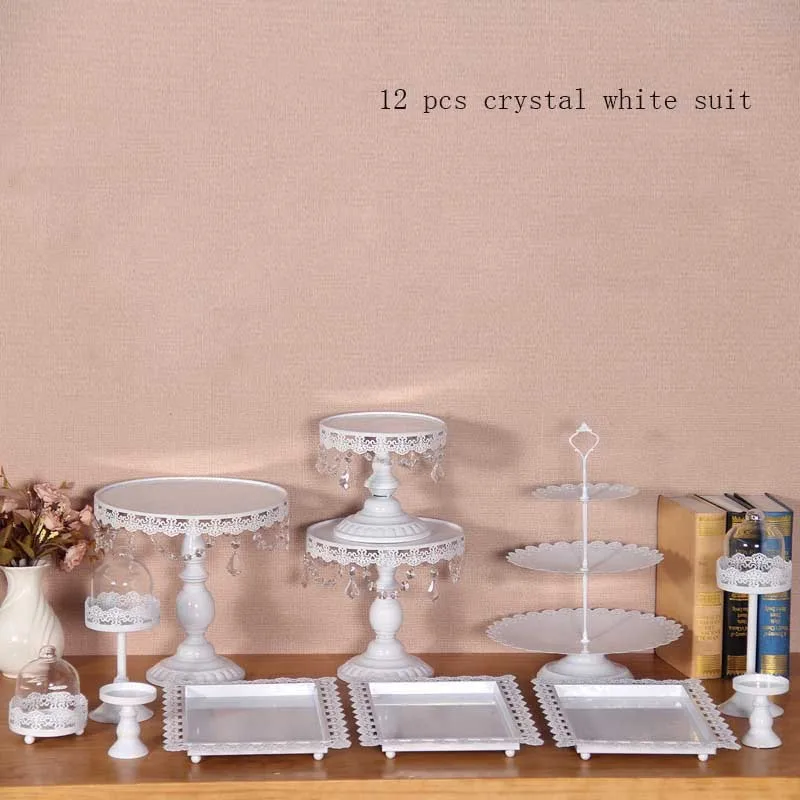 12 pcs white crystal