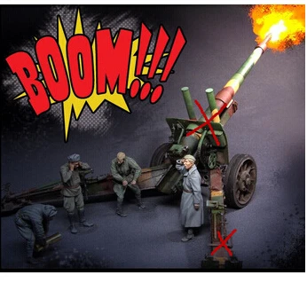 Scale Models 1 35 WW2 Soviet artillery four groups not including howitzers Figure Resin Model Kit