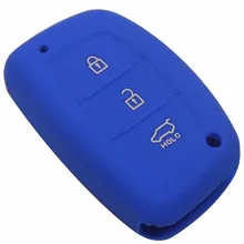 3 Buttons Silicone Car Key Cover Case For Hyundai IX25 I30 HB20 i30 ix35 Mistra Verna Solaris Sonata Santafe IX45 Smart Fob Case
