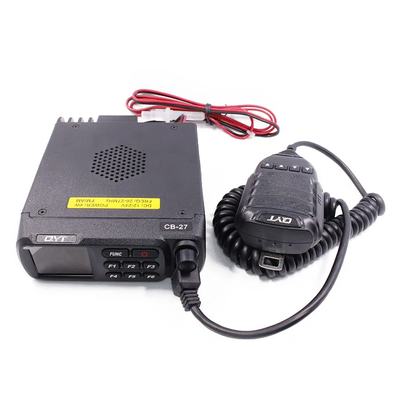 QYT CB-27 CB радио 26,965-27,405 МГц AM/FM 12/24 V 4 Вт ЖК-дисплей Экран Shortware гражданин группа Multi-норм Мобильная радиостанция CB Любительское радио