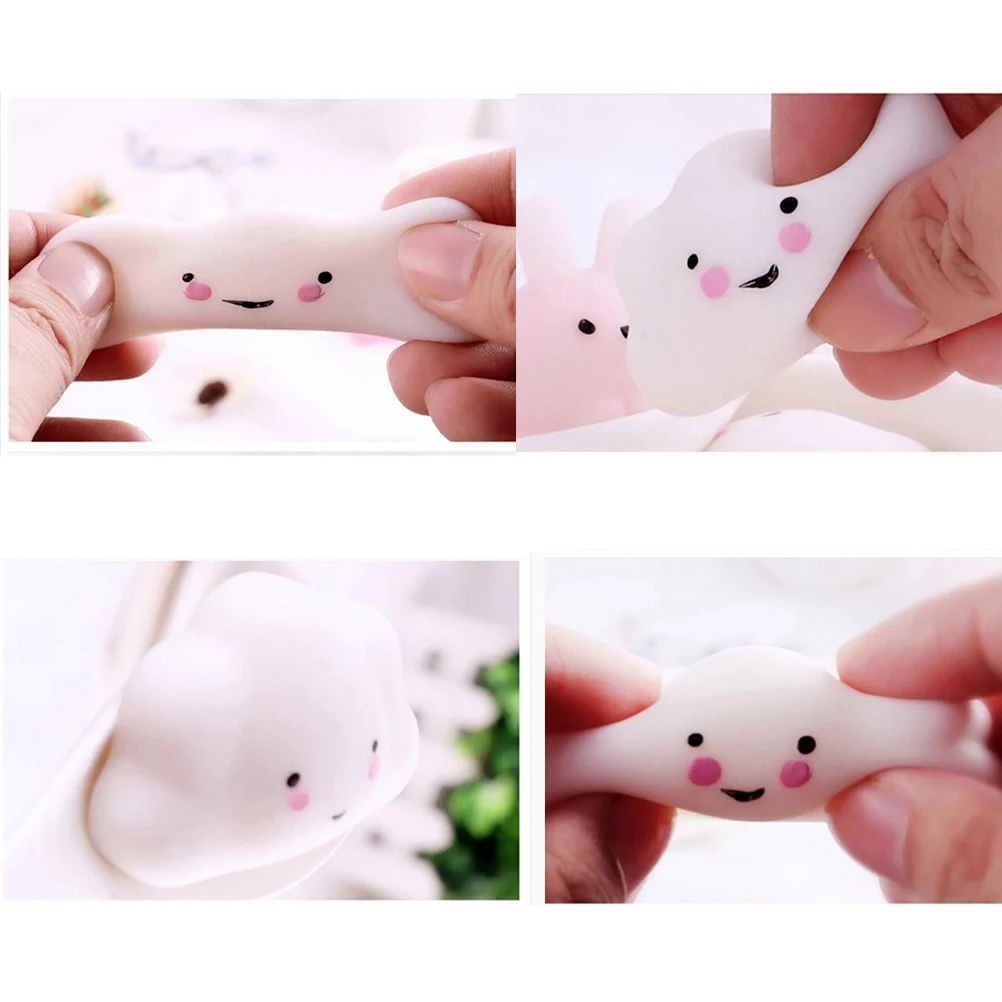 

JINHF Mini Small Cloud Soft squeeze Press Slow Rising Phone StrapUshihito Kawaii Cute Squishy Bread Cake Kid Toy Hobbie Gift