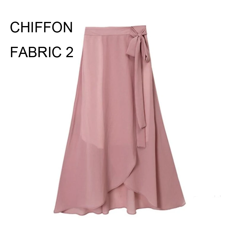 Весенняя и Осенняя Женская юбка с завышенной талией, необычная Сексуальная короткая юбка с разрезом и бантом размера плюс 6XL, Повседневные Вечерние женские платья DH - Цвет: Chiffon powder2