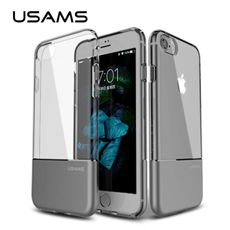 

USAMS Phone Case Ease Series For iphone 7& iphone 7 plus Case Cover Anti-knock Shockproof Back Case + Clear TPU Case for iphone7