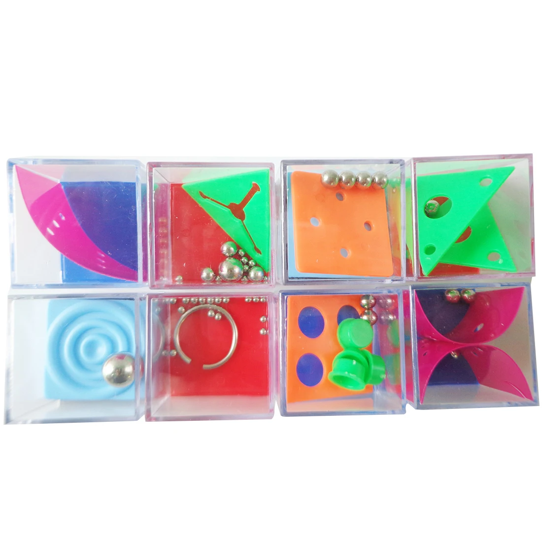 24 шт. мини-лабиринт головоломка куб доска лабиринта портативная игра-головоломка Развивающие Игрушки для раннего обучения для детей