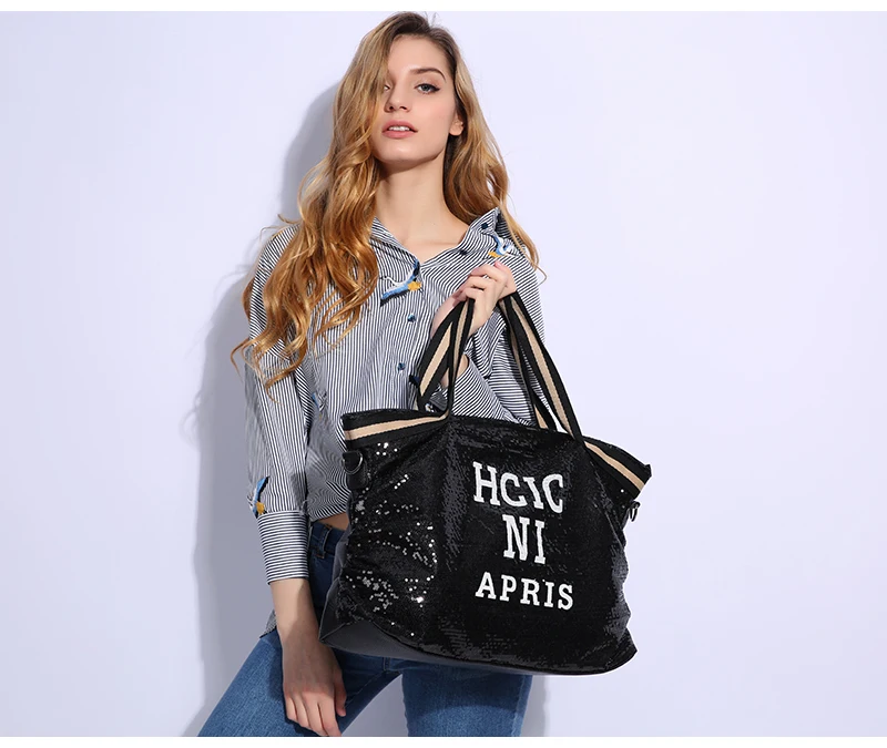 Toposhine, женская сумка из искусственной кожи, женские модные сумки для покупок, сумки с блестками, женская сумка-тоут, популярная модная сумка через плечо
