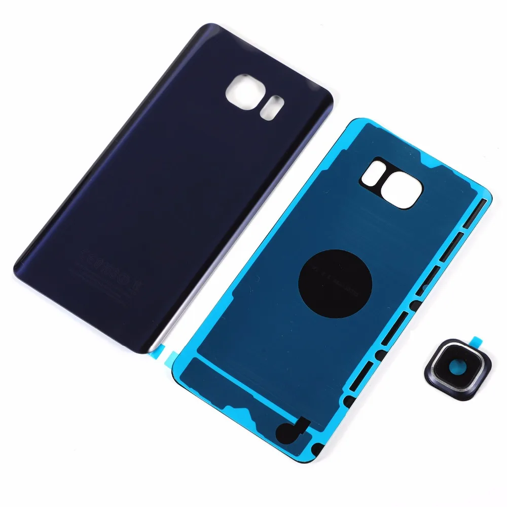 

For Samsung Galaxy Note5 N920F N920 Housing Glass Back Battery Cover+Camera Lens Cover+Sticker Adhesive(NOTE 5 All versions)