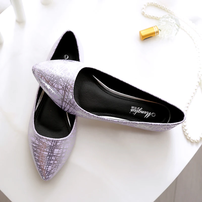 mls Bout Bling En Bateau Lady De Rose Ballets Cuir Pointu 14 La mls Souple Chaussures mls Appartements 516 Sur Pink Glitter Slip Plus Pourpre Mocassins Mls Taille Silver Purple Mariage Femmes Black xAqw8OvA
