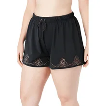 Женские пляжные плавки с четырьмя краеугольными штанами и свободными кружевными штанами