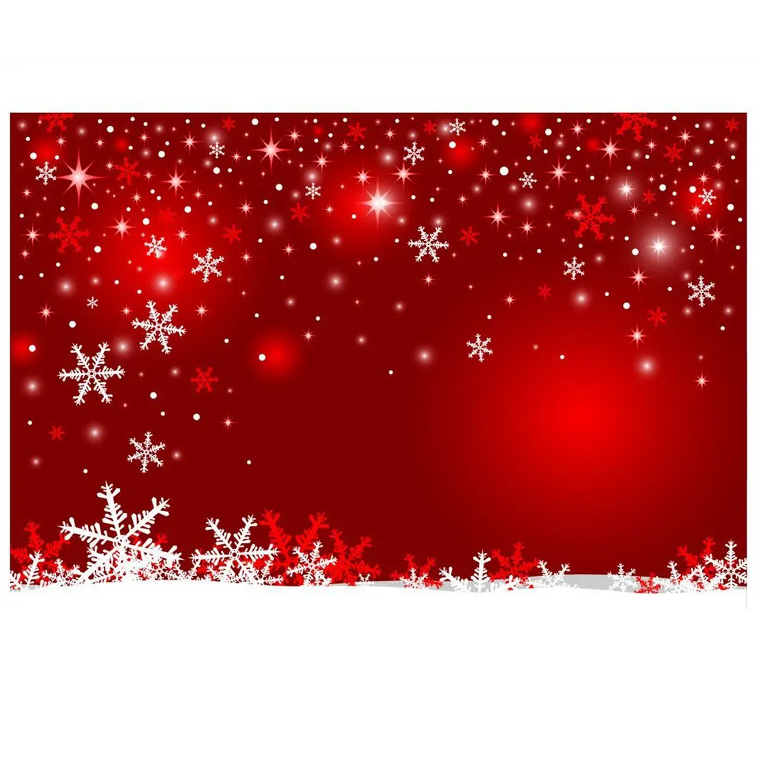 7x5ft Rot Weihnachten Hintergrund Wand Weihnachten Schneeflocke