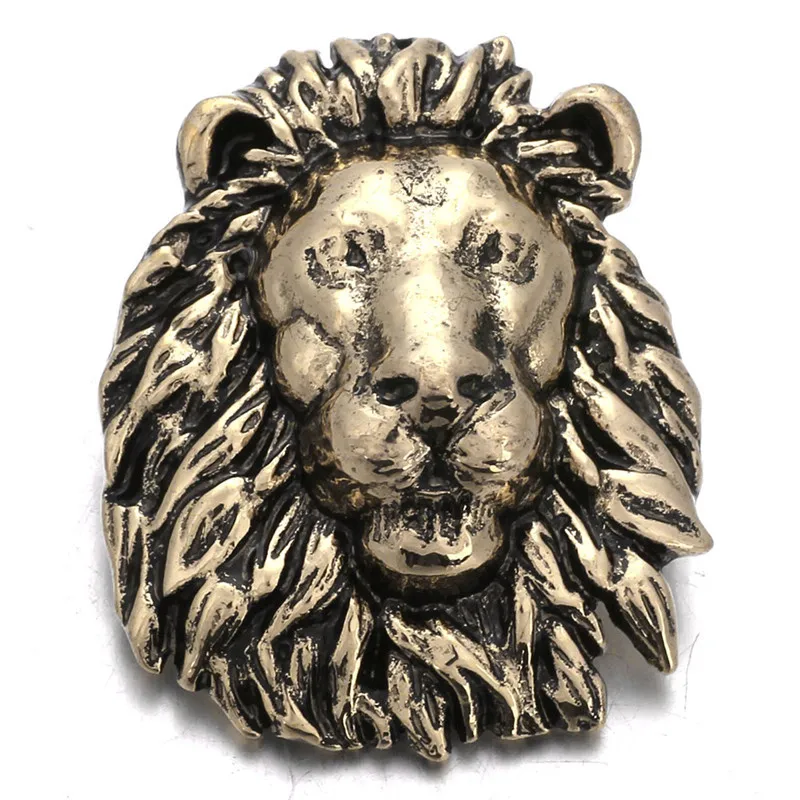 

DIY Snap Jewelry Metal Bronze Lion Snap Button Fit 18mm Snaps Bracelet Bangles For Women Jewelry