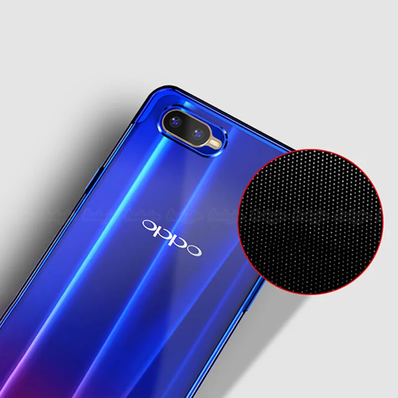 Роскошный чехол UVR из ТПУ с покрытием для OPPO R15X RX17 Neo мягкий A3S K1 полная защита