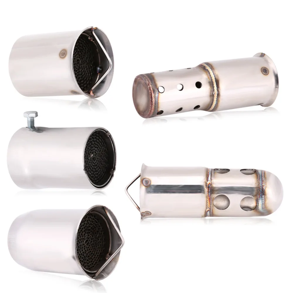 51mm stainless steel Universal Motorcycle Exhaust Pipe Muffler Silencer