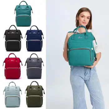 

Lequeen Nappy Backpack Bag Mummy Large Capacity Bag Mom Baby Multi-function Waterproof Outdoor Travel Diaper Bags For Baby Care