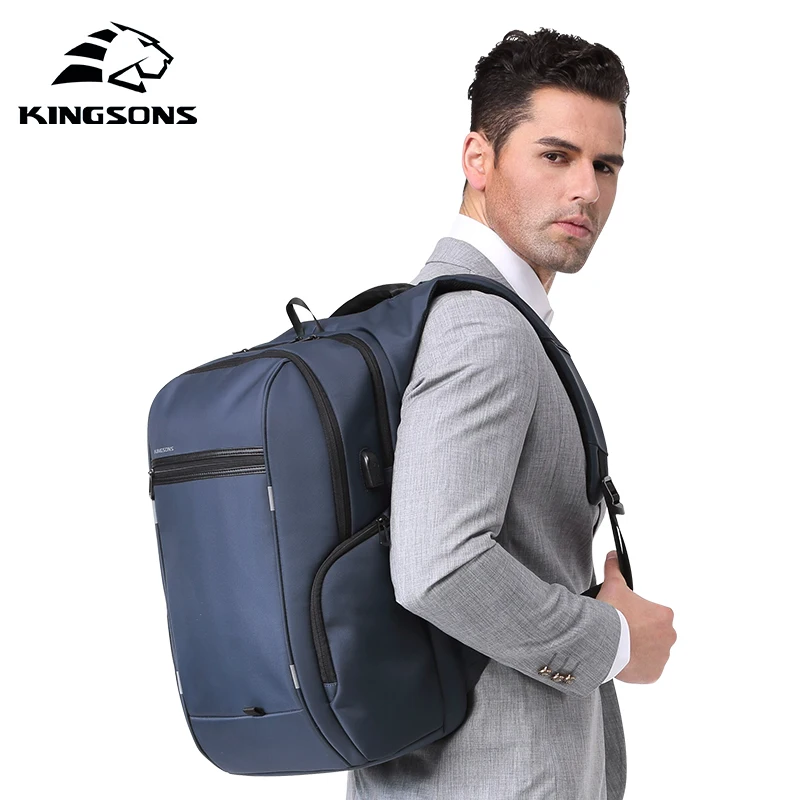 

KINGSONS 2019 New 15 Inch Men Women Fashion Laptop Backpack Wear-resistant Splash-proof Business Leisure Travel Student Backpack