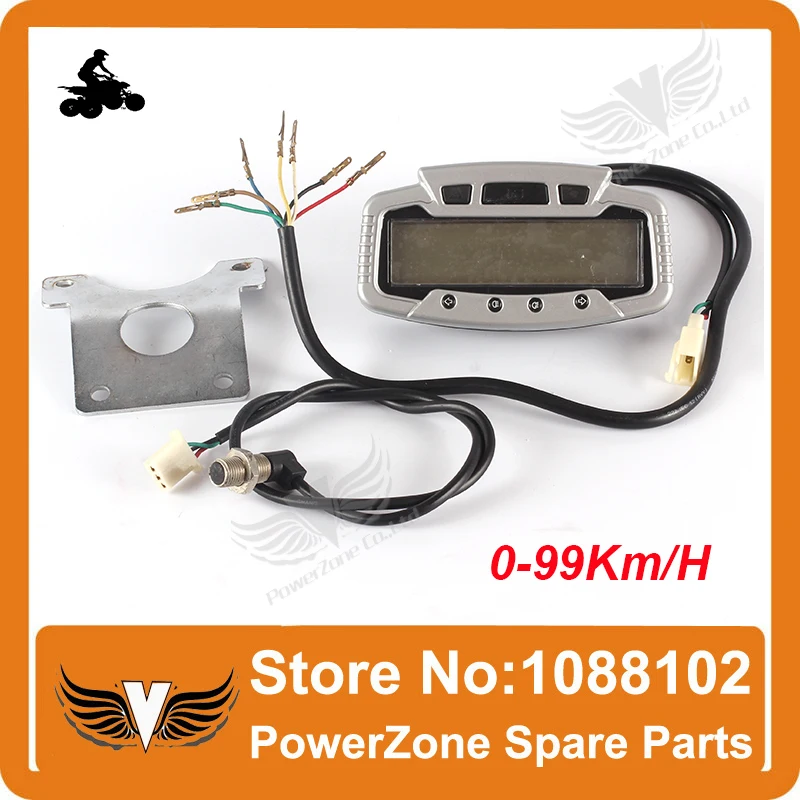 ATV UTV CUV Digital Speedometer Odometer Dashboard Speedo Meter With Speed Sensor Universal ATV