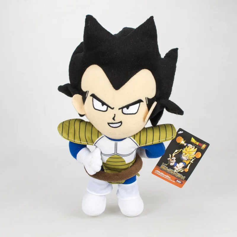

10pcs/lot Anime Dragon ball Z Super Saiyan Vegeta Plush toy 30CM Soft Stuffed dolls Gift