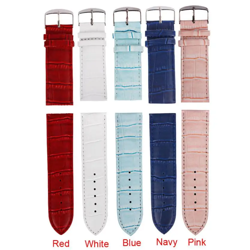 

Perfect Gift 20mm High Quality Soft Sweatband Leather Strap Steel Buckle Wrist Watch Band Levert Dropship June15P50