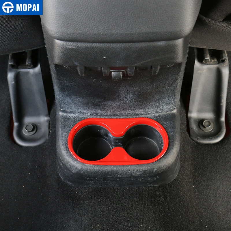 MOPAI Car Interior Gear Shift Knob Panel Cup Holder Decoration Cover Stickers for Jeep Wrangler 2011+ Car Accessories Styling