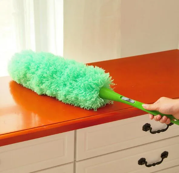 1 ШТ. Мягкой Микрофибры Для Очистки Duster с Кнопкой Пыль Cleaner Ручка Перо Анти-Статические Магия Бытовой Химии Инструмент LF 159