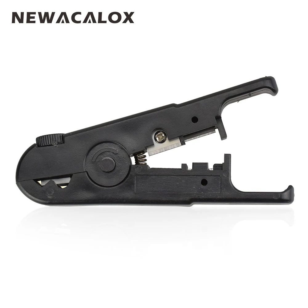 

NEWACALOX Multi-functional Cutter Striper Automatic Cable Wire Stripper Electric Stripping Tools Adjustable Multitools Plier