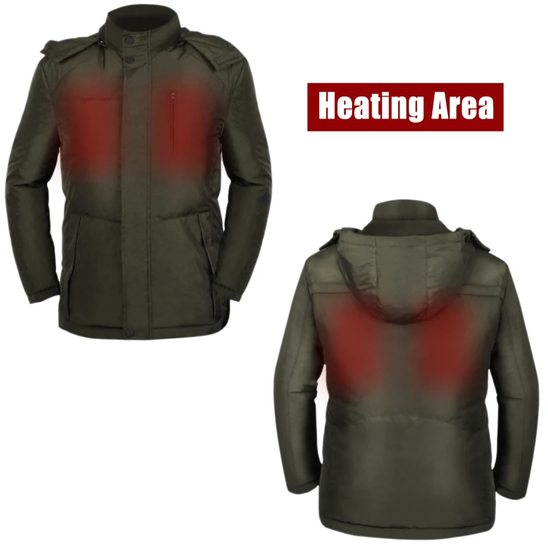 Detachable Electric Heated Hooded Cold Weather