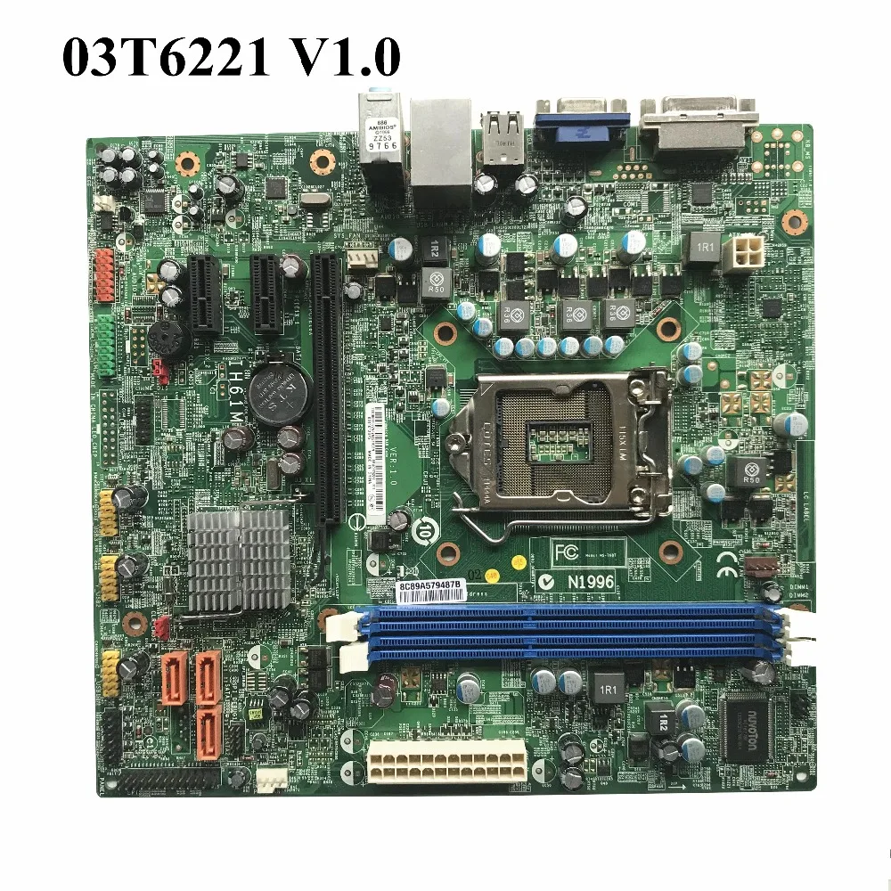 SZWXZY для Lenovo Edga71 M7300 материнская плата H61 1155 DDR3 IH61M DVI 03T6221 V1.0 100% хорошее качество |
