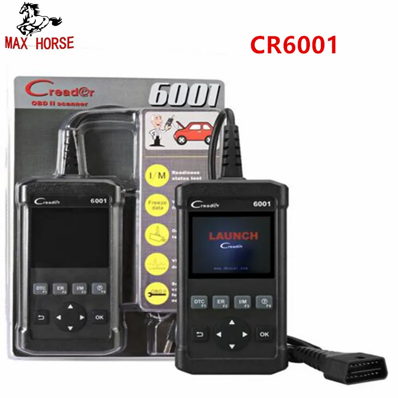 Старт Creader 6001 CR6001 полный OBD2 сканер Код ошибки чтения сканер автомобиля диагностический универсальный инструмент диагностики авто