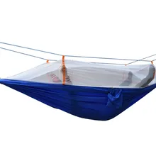 Наружная портативная походная москитная сетка спальный гамак высокопрочная Парашютная ткань двойная подвесная кровать